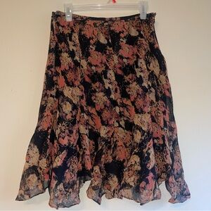 NWOT ICE brand 2000s silk scarf skirt